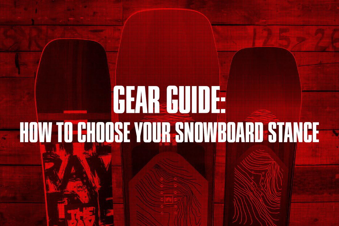 Gear guide for snowboard stance width to help you set your binding distance and width