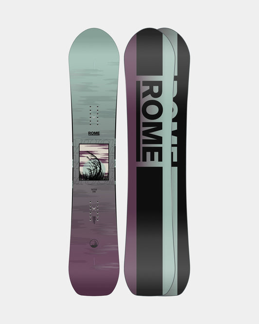 Women snowboards in multicolor. Muse 2025 | Rome Snowboards™