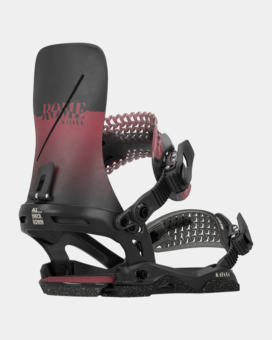 features-bg-black/burgundy Women's Katana 2025 | Rome Snowboards™ best women bindings