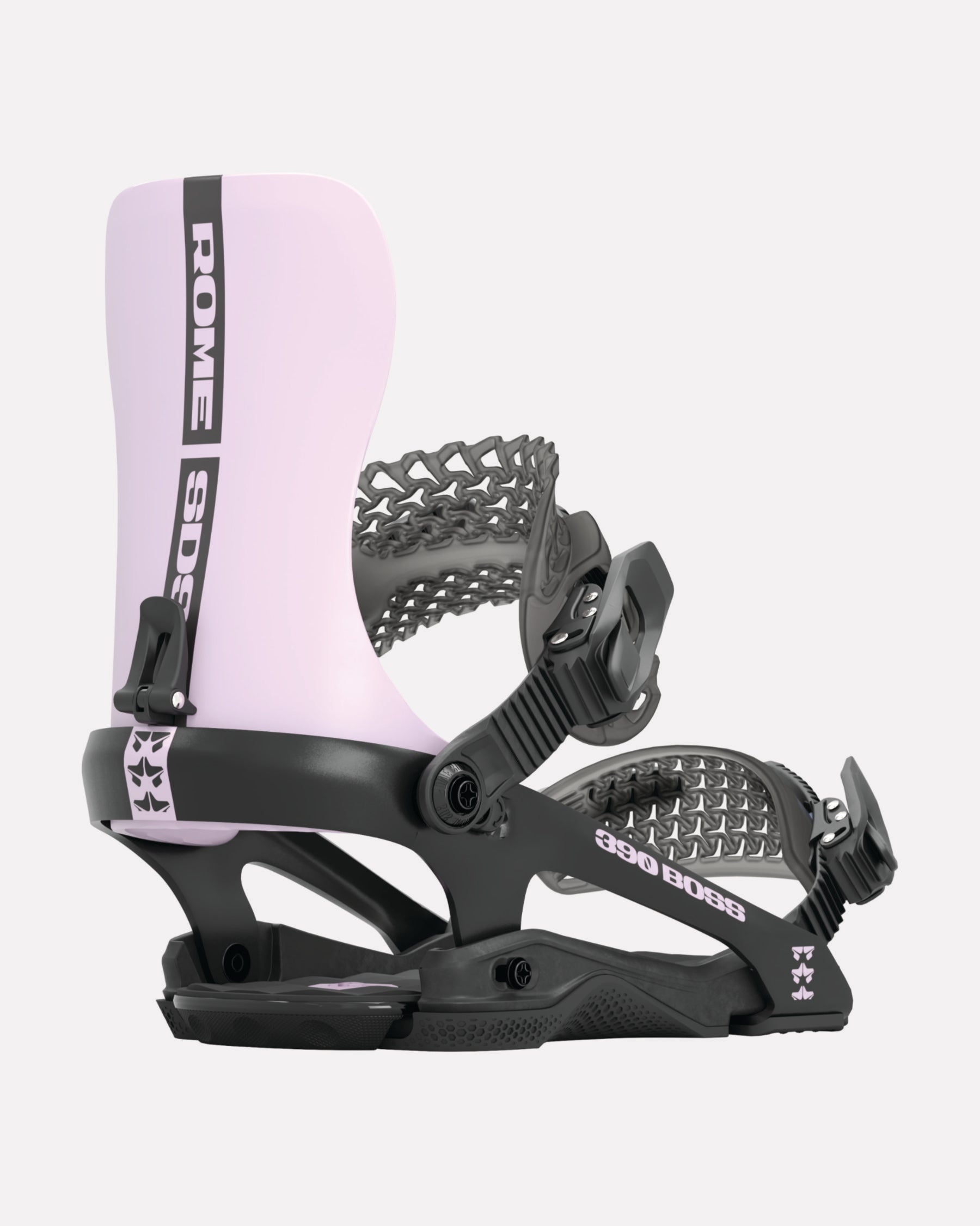 rome snowboards bindings 390 boss violet 2023-2024 1