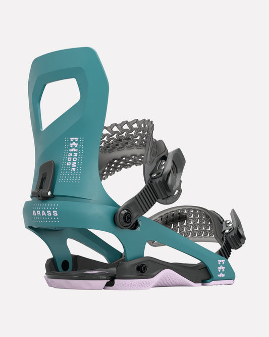 rome snowboards bindings brass teal 2023-2024 1