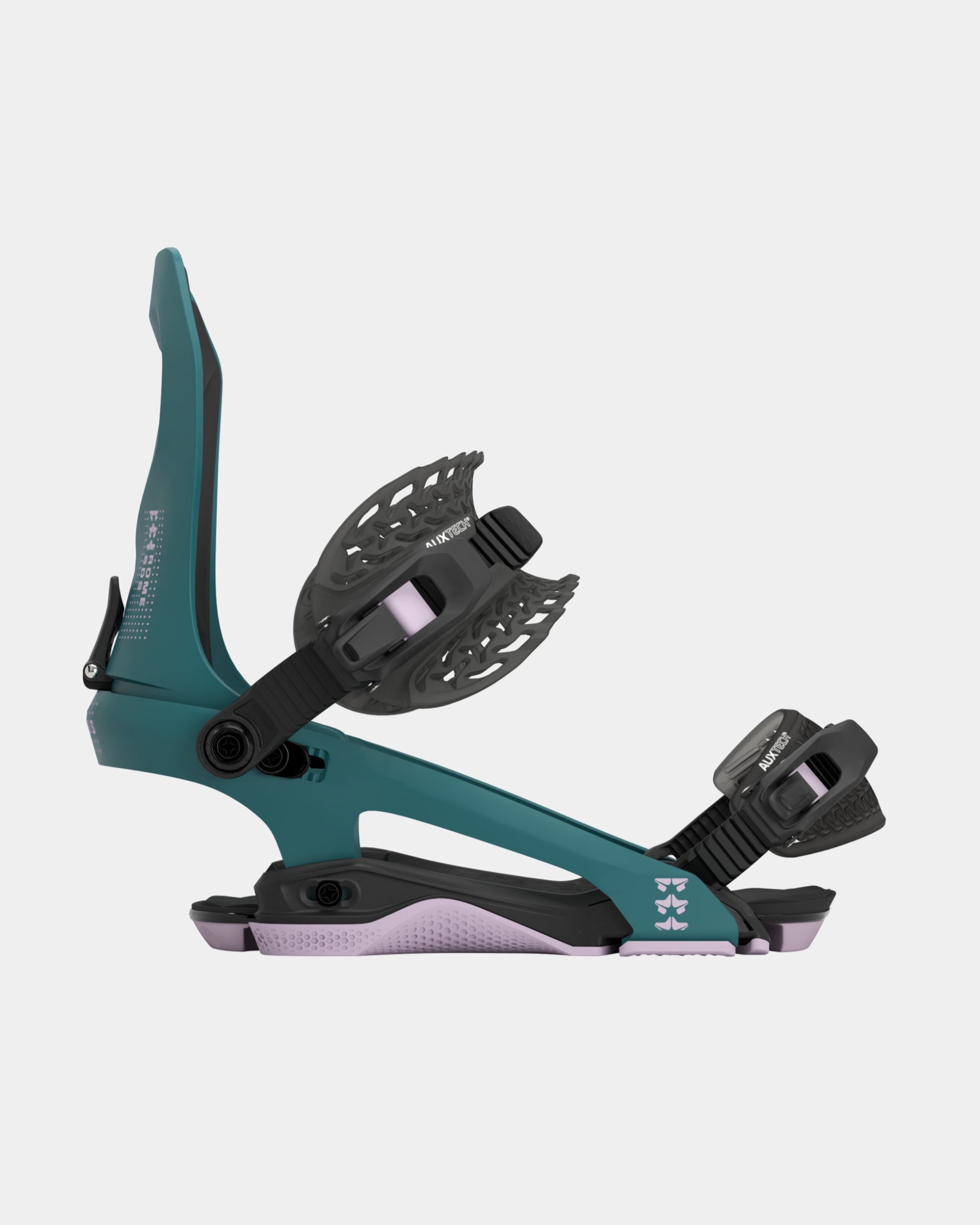 rome snowboards bindings brass teal 2023-2024 4