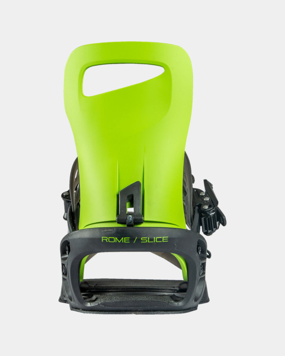 Rome Slice bindings acid green by rome snowboards color-acid