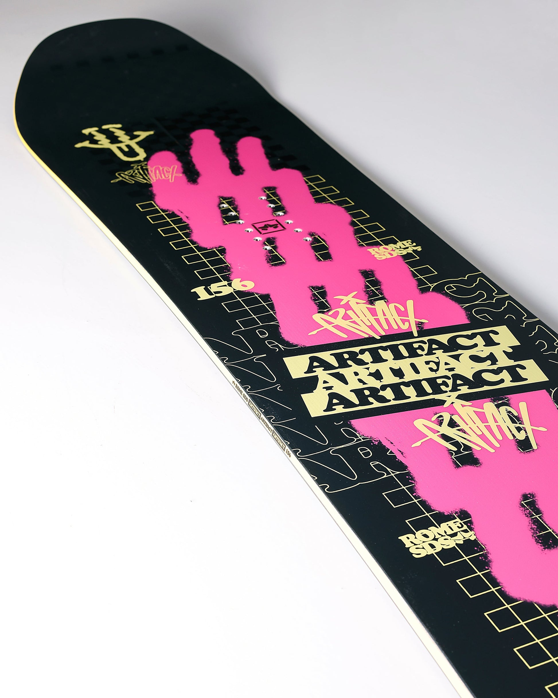 rome artifact snowboard 2022 close up shot in studio